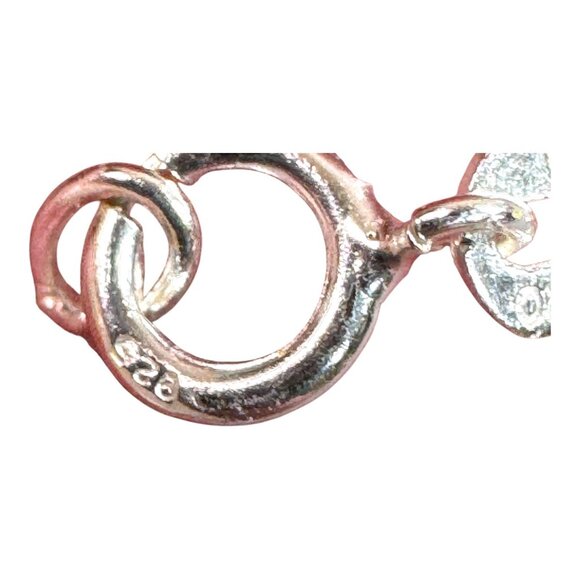 Sterling Silver Butterfly Pendant Necklace Marcasite SU Italy Chain Marked 925 - Picture 5 of 12